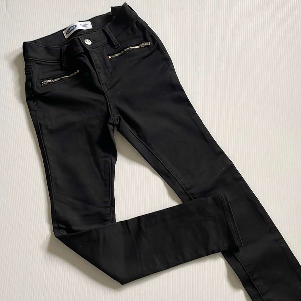 Old Navy black skinny ballerina Jegging. Girls size 10